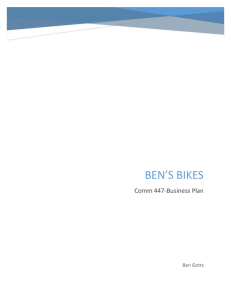 Ben's Bikes - Edwards School of Business