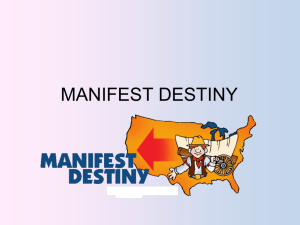MANIFEST DESTINY