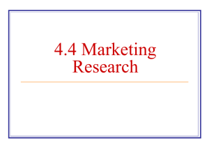 IB1 Ch 4.4 Marketing Research