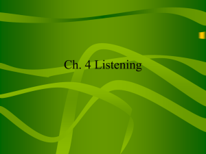 Ch. 4 Listening