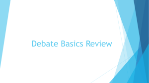 Debate Basics Review