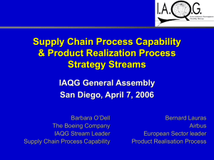 Supply Chain & Product Realization - O'Dell & Lauras