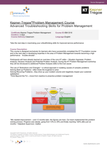 FS KT Advanced Problem Management