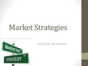 Market Strategies - aishscbusinessstudies