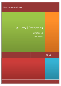 Statistics S1B Booklet