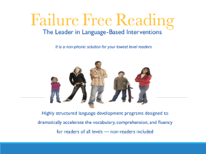 Failure Free Reading Overview PPT