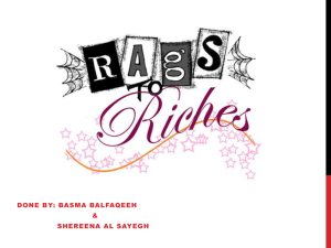 Rags to riches - learningenglishwithrobyn