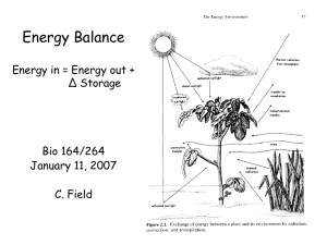 The Energy Environment - Carnegie Department of Global Ecology
