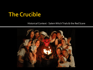 The Crucible - Mrs. Donohue's Page