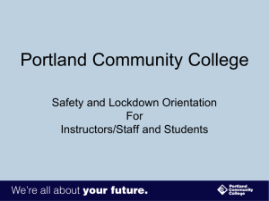 Safety Orientation | PCC - Portland Community College