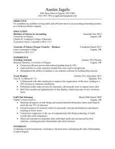 Resume and Cover Letter