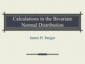 Exercises in the Bivariate Normal Distribution