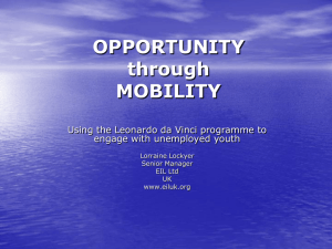 OPPORTUNITY through MOBILITY