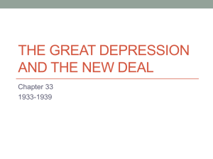 The Great Depression And The New deal