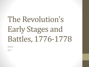 The Revolution's Early Stages and Battles