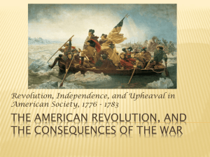FCHS The Revolutionary War - fchs