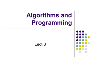 Algorithms and Progr.. - Computer and Information Science