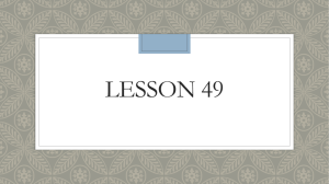 Lesson 49 PowerPoint