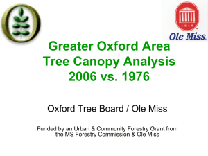 Canopy Analysis 2006 vs. 1976