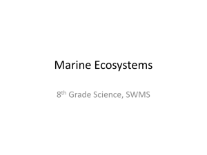 Marine Ecosystems - NahikianScience