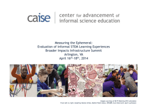 Measuring the Ephemeral: Evaluation of Informal STEM Learning