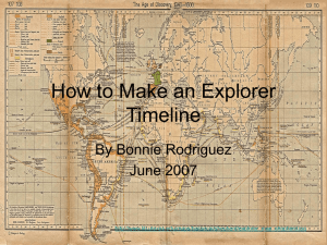 How to Make an Explorer Timeline - Etiwanda E