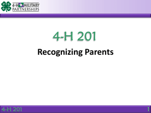 PowerPoint - 4-H Military Partnerships