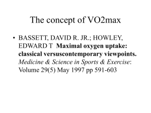 Maximal oxygen uptake: classical versuscontemporary viewpoints