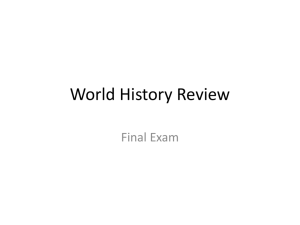 World History Review