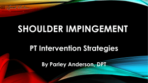 Shoulder Impingement - Active Physical Therapy