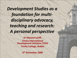 View the presentation delivered by Dr. Edward Lahiff