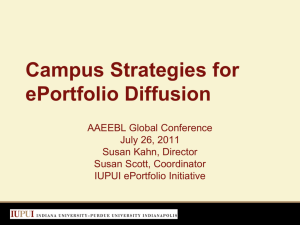 Campus Strategies for ePortfolio Diffusion