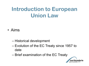 Introduction to EU Law PowerPoint