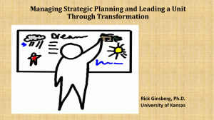 CADREI 2015 Strategic Planning Rick Ginsberg