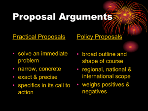 Proposal Arguments
