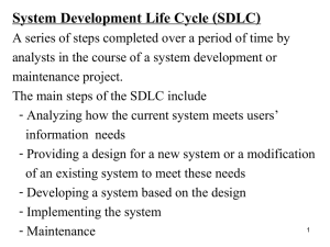 System development - web page for staff