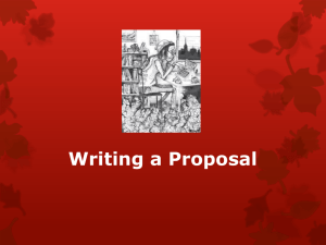 Writing-a-Proposal