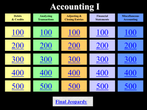 Accounting 1 Chapter 1 to 4 Review