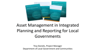 Asset Management in Integrated Planning and Reporting for Local