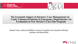 The Economic Impact of Intensive Case Management on Costly