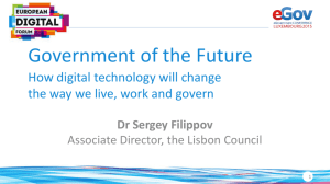 Keynote “Government of the Future: How Digital Technology will