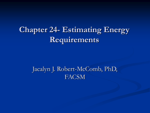Chapter 28 Nutritional Guidelines and Energy
