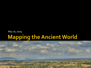 GIS mapping of the Ancient World