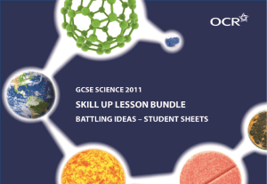 Lesson bundle - Battling ideas - Student sheets