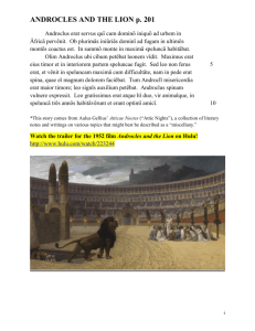 ANDROCLES AND THE LION p. 201