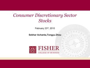 Consumer Discretionary - Fisher College of Business