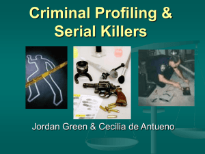 Criminal Profiling - Dr. Julian Hermida