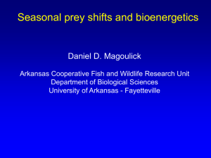 Blue catfish and zebra mussels - Department of Biological Sciences
