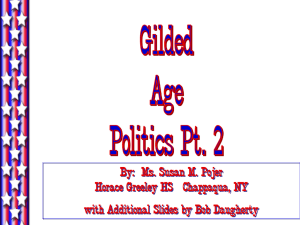 Gilded Age Politics in America