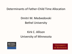 Determinants of Father-Child Time Allocation